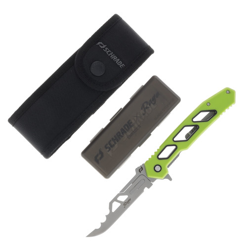 Schrade Isolate Enrage 8 Replaceable Blade Knife Clam Pack 1197646