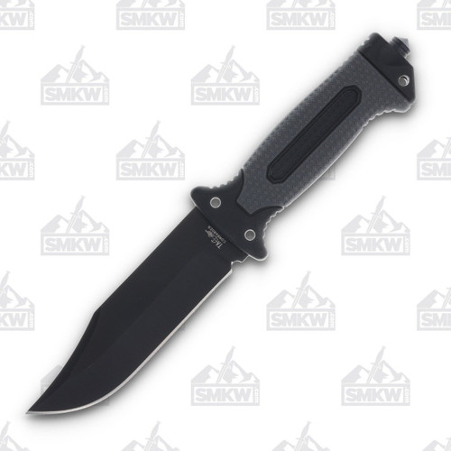 Tac Commander 10.6" Fixed Blade Hunting Knife (Black and Gray)
