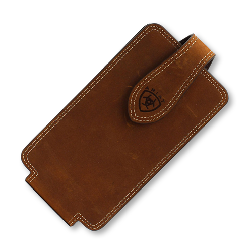 Ariat Cell Phone Case LG Med Brown Logo