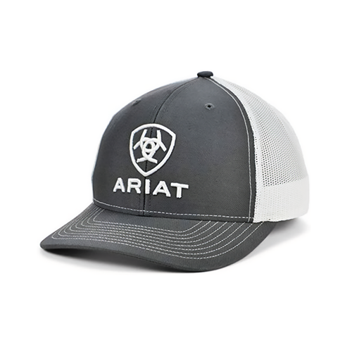 Ariat Mesh Snap Back Cap Gray Mens One Size