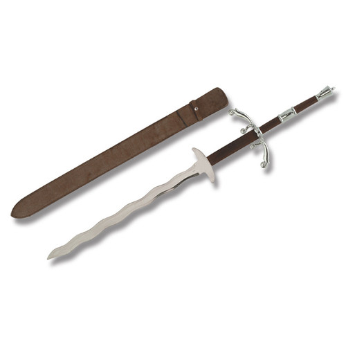 Krieg Sword with Brown Leather Wrapped Handle