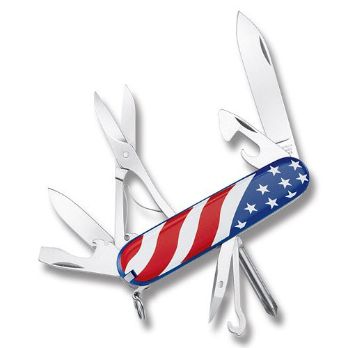 Victorinox Super Tinker Swiss Army Knife USA Flag Print