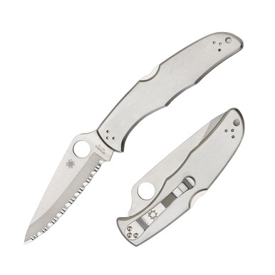 Spyderco Endura 4 Serrated Stainless Steel