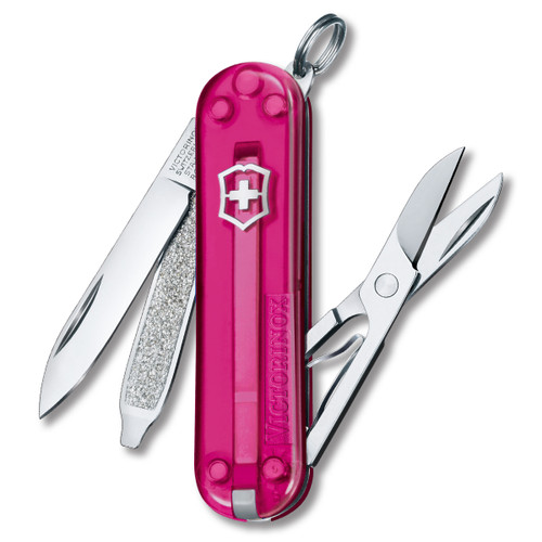 Victorinox Classic SD Swiss Army Knife Translucent Pink