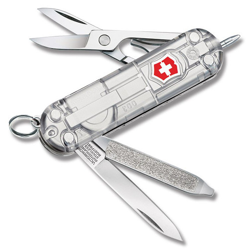 Victorinox Signature Lite Swiss Army Knife Silver Tech