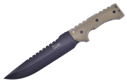 Tac Commander Sand ABS-72 Fixed Blade Fighting Knife FRTC72SAND