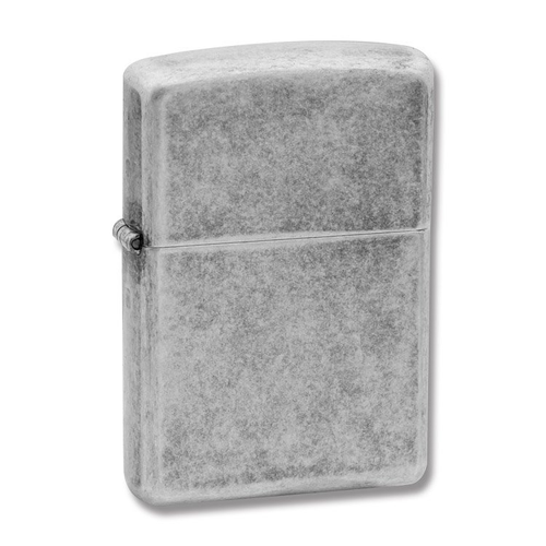 Zippo Lighter Antique Silver Plate
