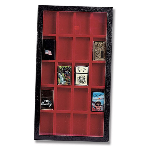Hardboard Display Case Holds 20 Standard Size Zippo Lighters (Not Included)