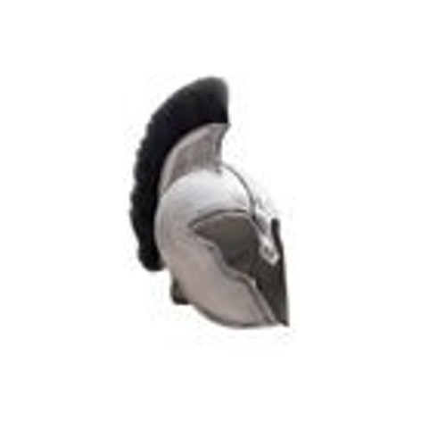 Trojan Helmet with Black Horsehair Crest