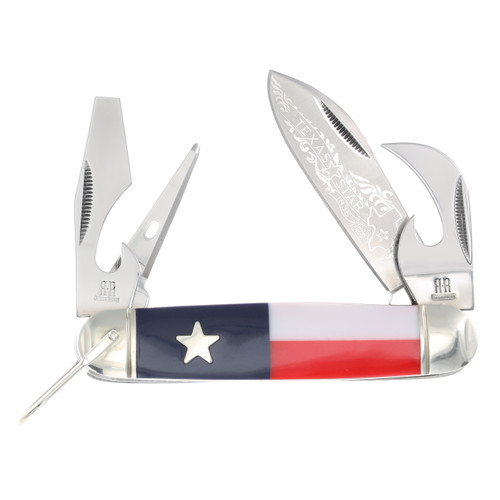 Rough Ryder Texas Star Plain Camp Knife