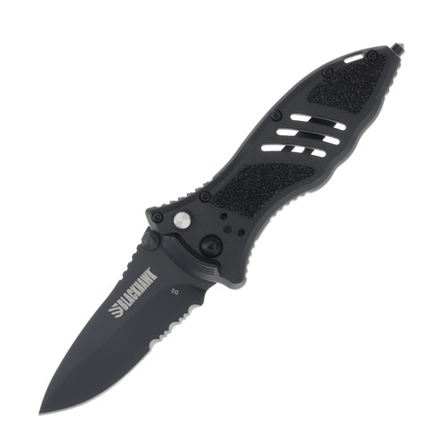 Blackhawk CQD Mark I Sm Folder Blk Polymer 3.75” Blk Drop Pt Part Serr BH15M211BK