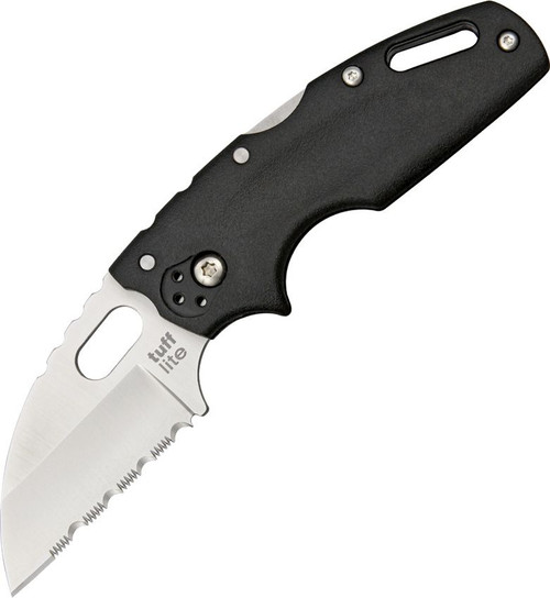 Cold Steel Tuff Lite Folding Knife 2.5 Inch Serrated Satin Wharncliffe  CS20LTS