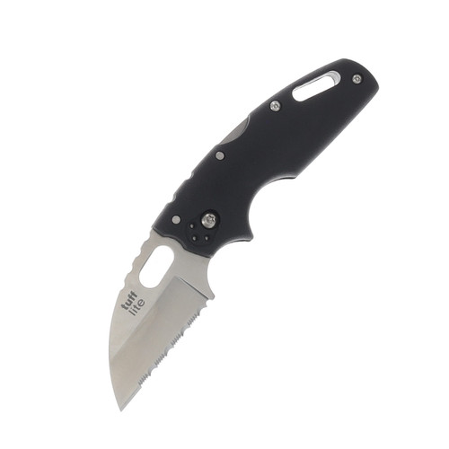 Cold Steel Tuff Lite Folding Knife 2.5 Inch Serrated Satin Wharncliffe  CS20LTS