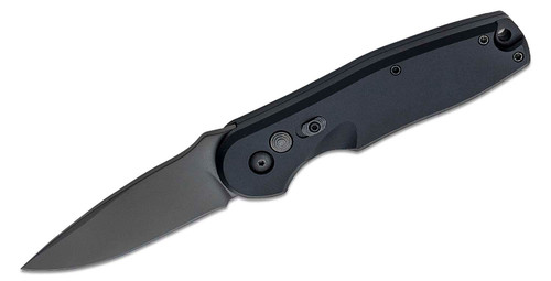 Spartan Blades Zelos OTS Knife Black - 3.25in Black Drop Point Plain