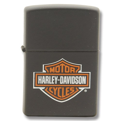 Zippo Harley-Davidson Black Matte Logo Lighter