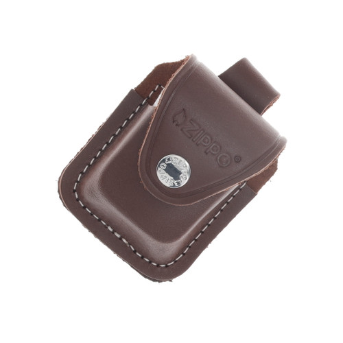 Zippo Leather Lighter Sheath Brown Loop ZPLPLB