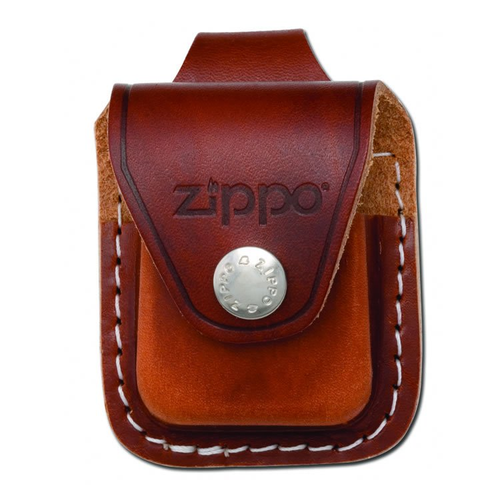 Zippo Leather Lighter Sheath Brown Loop