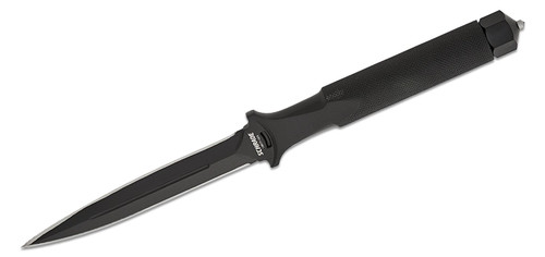 Schrade Delta Extreme Survival Slim 4in Black Dagger Fixed Blade Knife