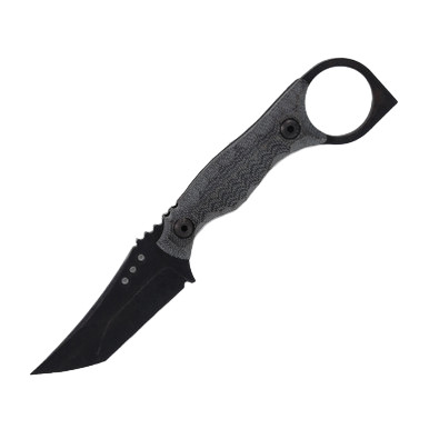 Wachtman Custom Raptor Fixed Blade Knife Black Micarta