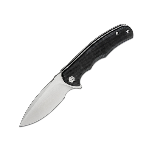 Civivi Mini Praxis FLIPPER Black 2.98IN PLAIN Satin DROP POINT