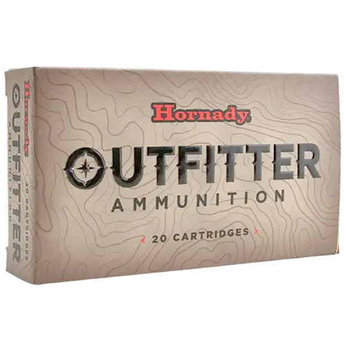 Hornady Outfitter 308 Winchester Rifle Ammunition 20 Rounds Nickel Plated Brass Centerfire 150 Grain CX