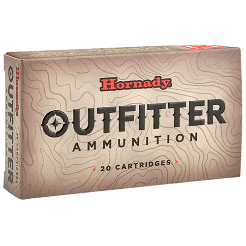 Hornady Outfitter 308 Winchester Rifle Ammunition 20 Rounds Nickel Plated Brass Centerfire 165 Grain CX