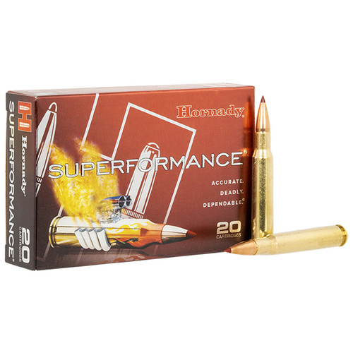 Hornady Superformance 30-06 Springfield Rifle Ammunition Brass 20 Rounds 150 Grain CX  