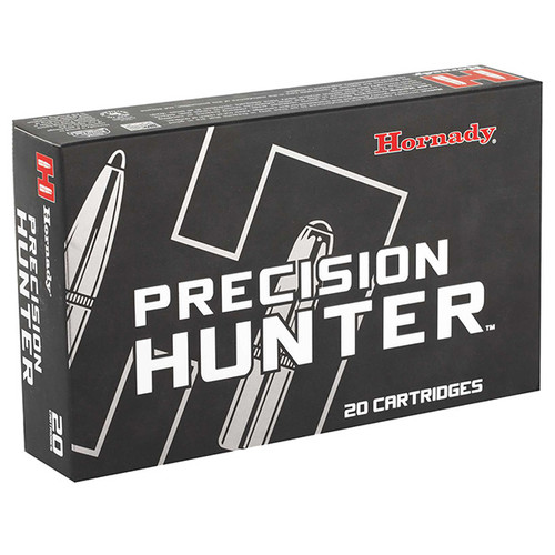 Hornady Precision Hunter 338 Winchester Magnum Rifle Ammunition 20 Rounds Brass Centerfire 230 Grain ELD-X
