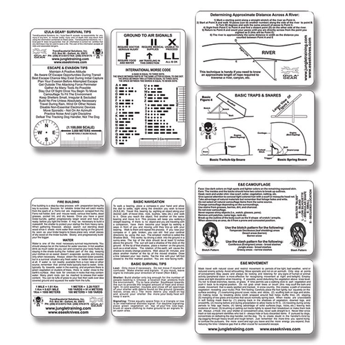 ESEE Izula Gear Survivial Card Set