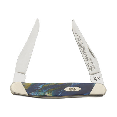 Case XX Slant Bolster Sapphire Glow Corelon Muskrat Folding Knife