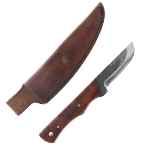 Weatherford Knife Co Flat Back Curly Maple Plain Drop Point WKC750