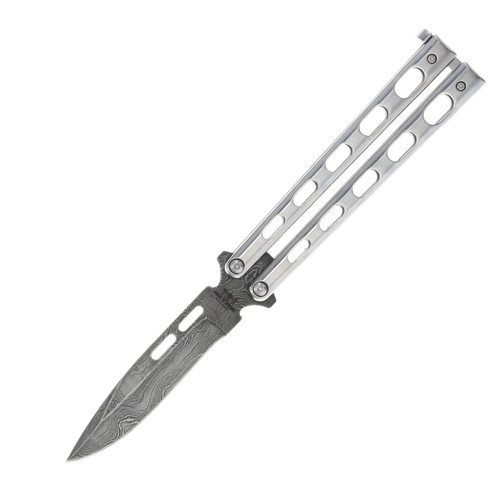 Bear & Son 5" Stainless Steel Butterfly 416 Layer Damascus BRSS15D