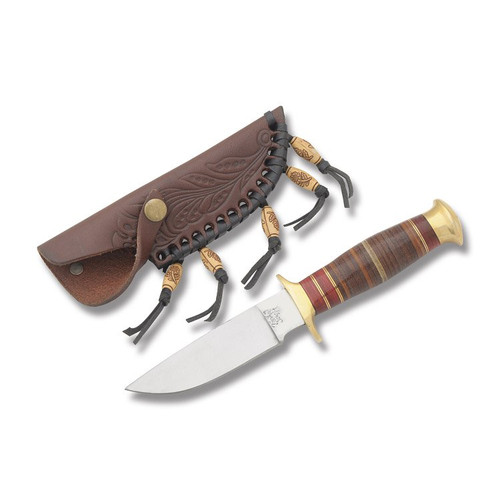 Case®  Leather 5 Utility Hunter Knife w/ Leather Sheath –