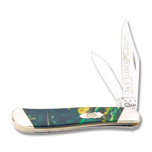 Case XX Slant Bolster Cat's Eye Corelon Peanut Folding Knife CAS9220CE