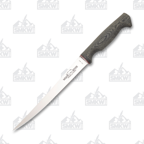 White River 8.5" Traditional Fillet Knife Black Micarta