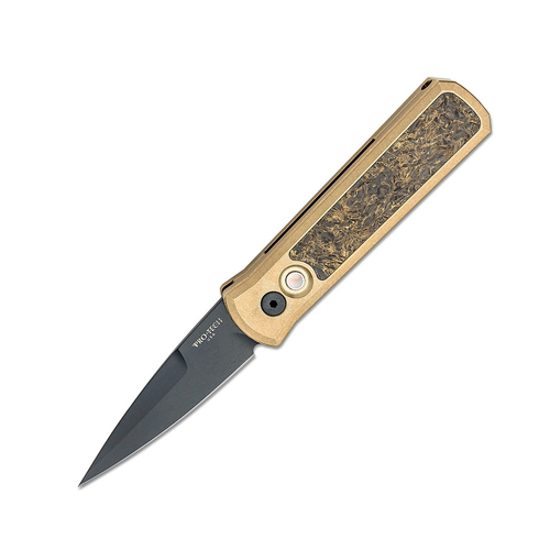 ProTech Godson Bronze Dark Matter Gold Fat Carbon Inlay 3.15in Black