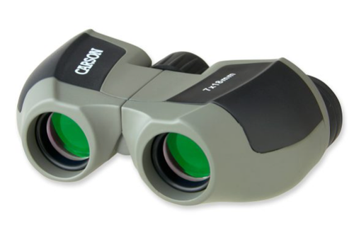 The Carson Optical MiniScout 7x18mm Compact Sports Binoculars