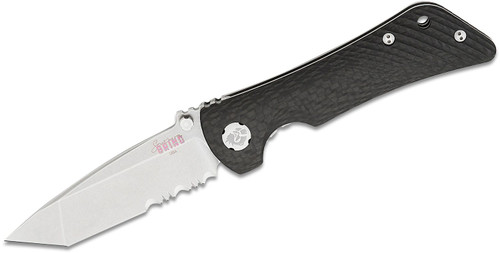 Southern Grind Spider Monkey Tanto Satin Serrated Knife