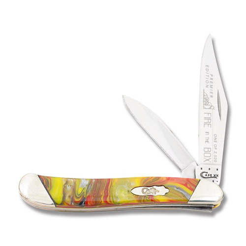 Case XX Slant Bolster Fire in the Box Corelon Peanut Folding Knife CAS9220FIB