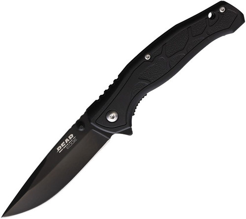 Bear & Son Brisk 2.0 Spring-Assisted Linerlock Folding Knife (Black)