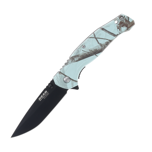 Bear & Son Brisk 2.0 4.5" Spring-Assisted Folding Knife (Teal Realtree Edge)