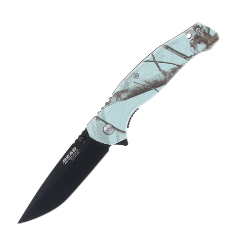 Bear & Son Brisk 2.0 4.5" Spring-Assisted Folding Knife (Teal Realtree Edge)