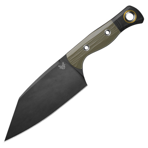 Benchmade Station Kitchen Knife OD Green G-10 5.97in Plain DLC Clip Point