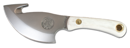 Knives of Alaska Light Hunter Stag 3.5in Guthook Fixed Blade
