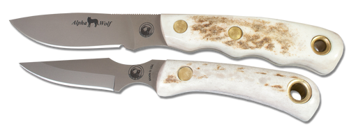 Knives Of Alaska Knives of Alaska Alpha Wolf S30V / Cub Bear Combo Stag
