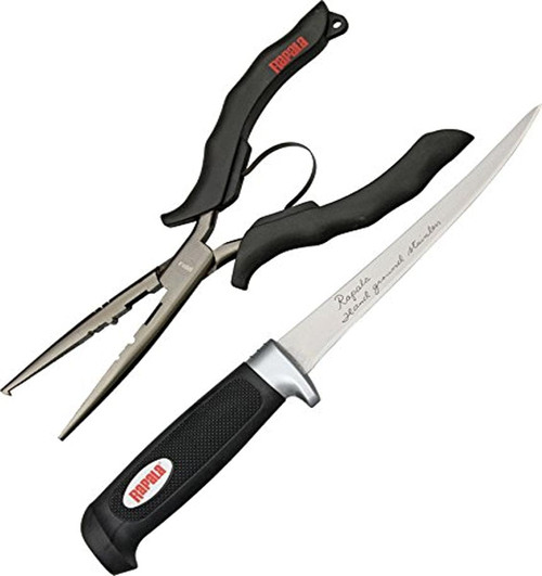 RAPALA Fillet Tool Combo 8.5in Fishing Pliers and 6in Fillet Knife Set