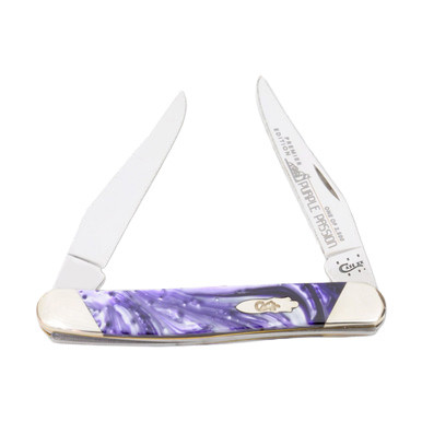 Case XX Slant Bolster Purple Passion Corelon Muskrat Folding Knife