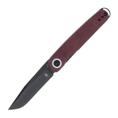 Kizer Squidward Jens Anso Design Folding Knife Red Richlite 2.81in