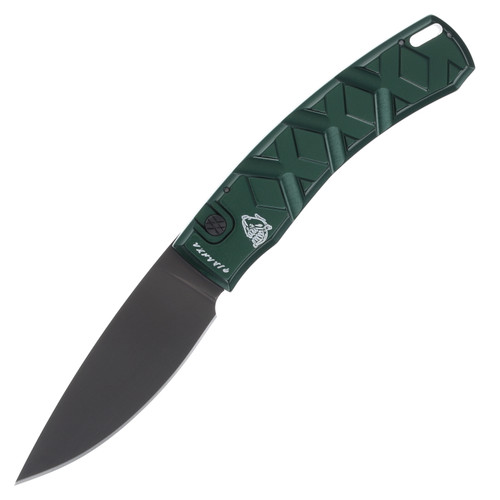Piranha X Out-The-Side Automatic Knife (Black | Green Aluminum)