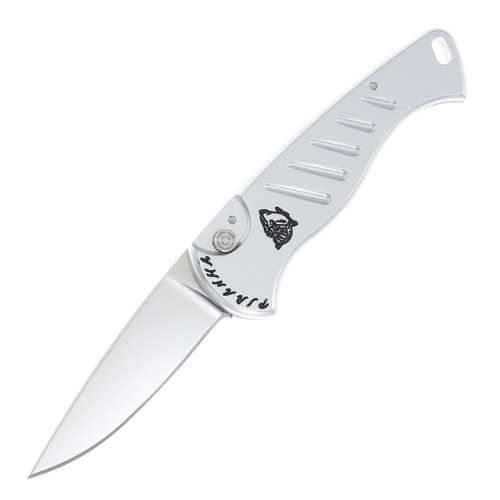 Piranha Fingerling Out-The-Side Automatic Knife (Mirror Finish | Silver Aluminum)